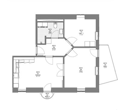 Nyrenoveret 2-værelses lejlighed på 85 m² - Høppners Gård, Haderslev - 2