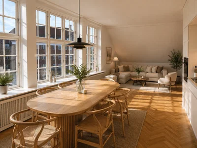 Lys 4-værelses penthouselejlighed med to badeværelser - Munke Mose Allé, Odense C - 1