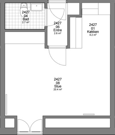 Charmerende 48 m² lejlighed i roligt byområde - Store Kirkestræde, Hjørring - 3