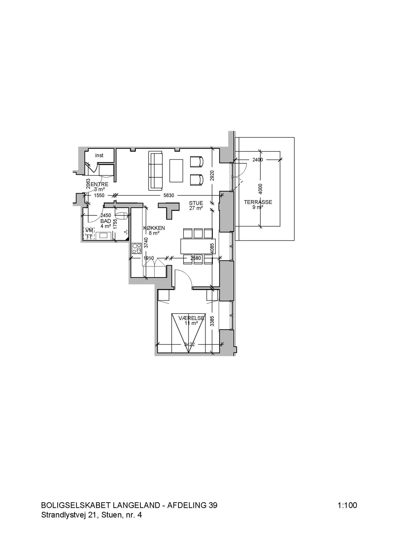 Visual presentation of the listing