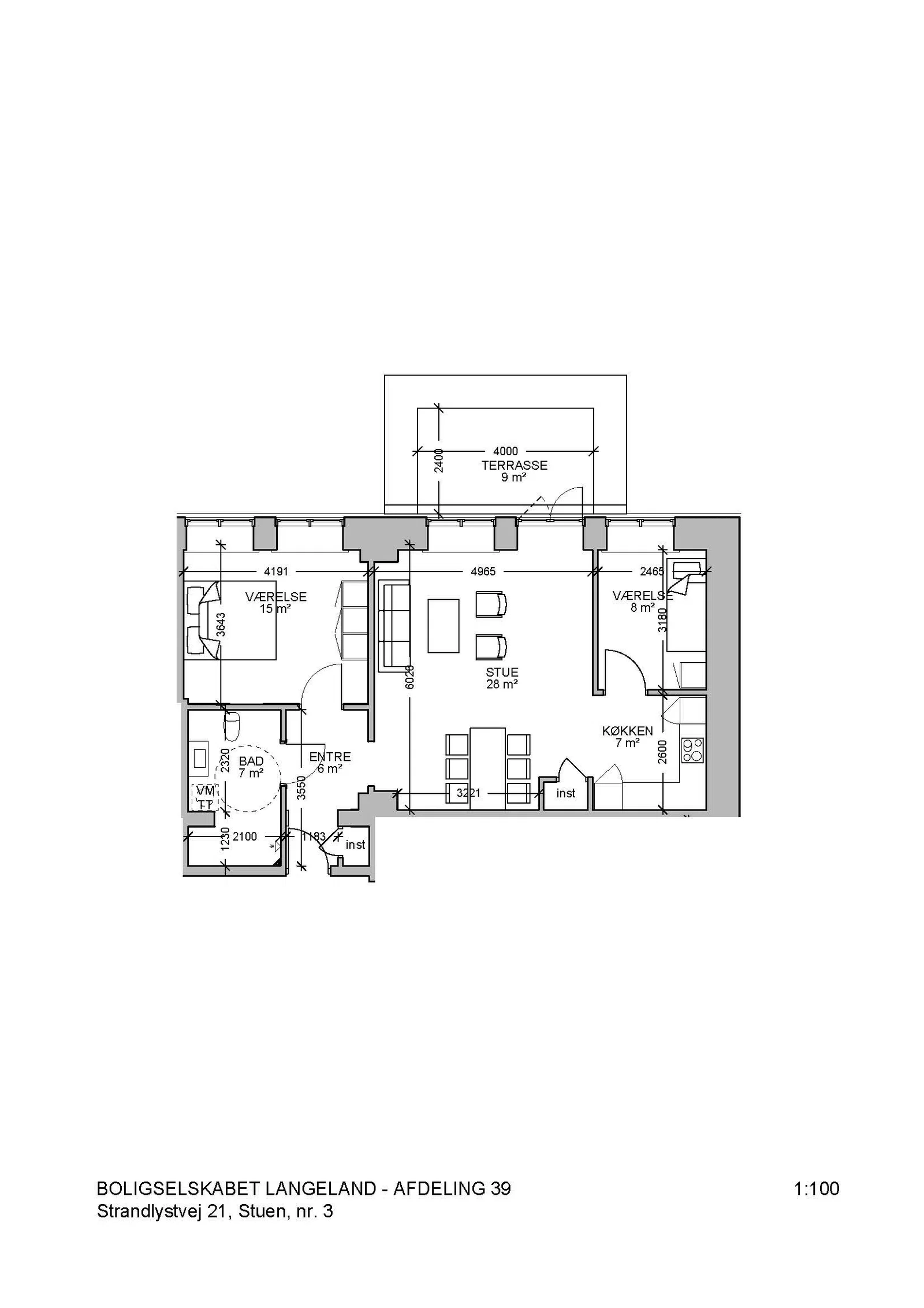 Visual presentation of the listing