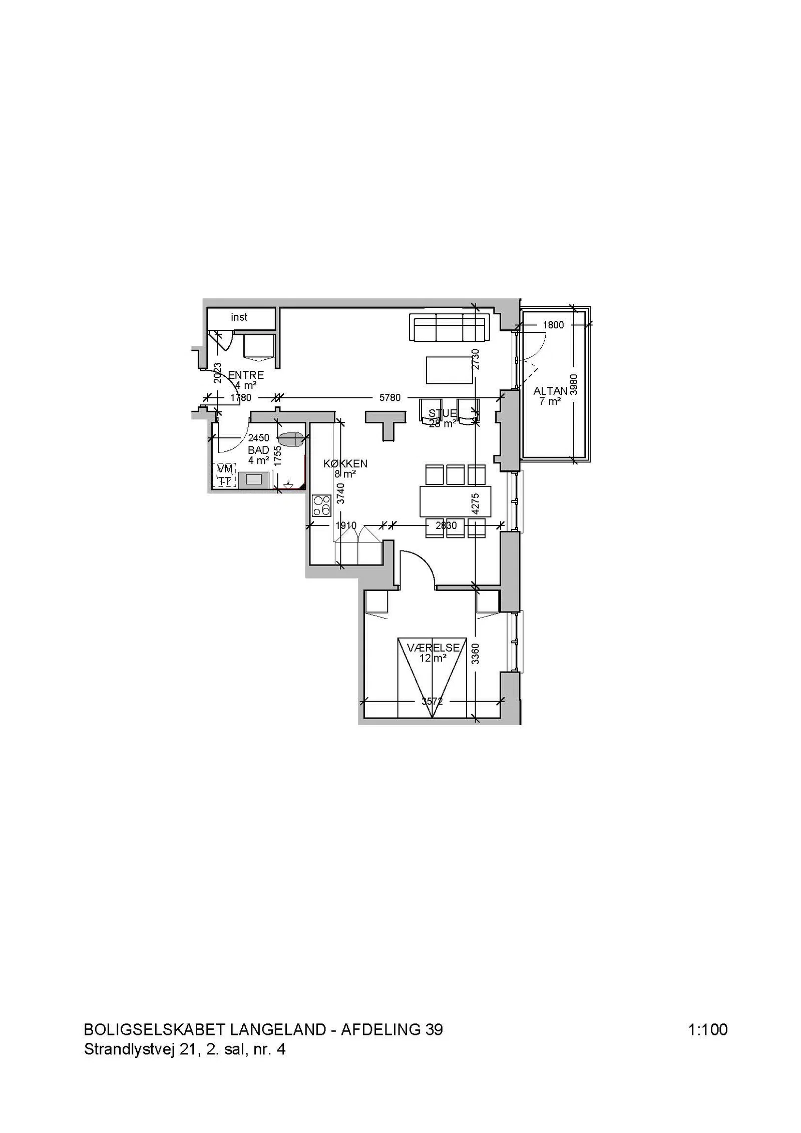 Visual presentation of the listing