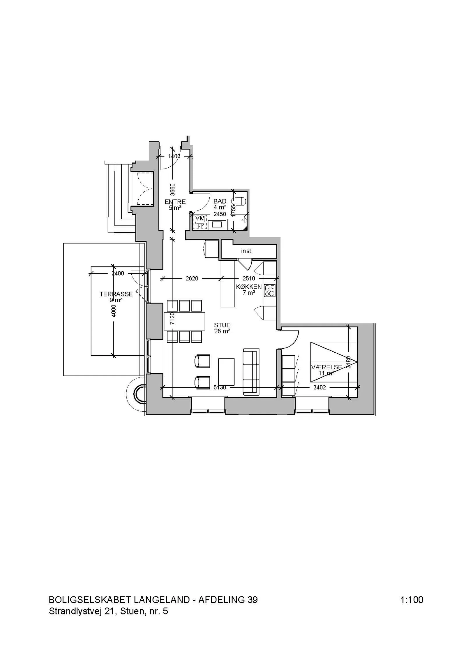 Visual presentation of the listing
