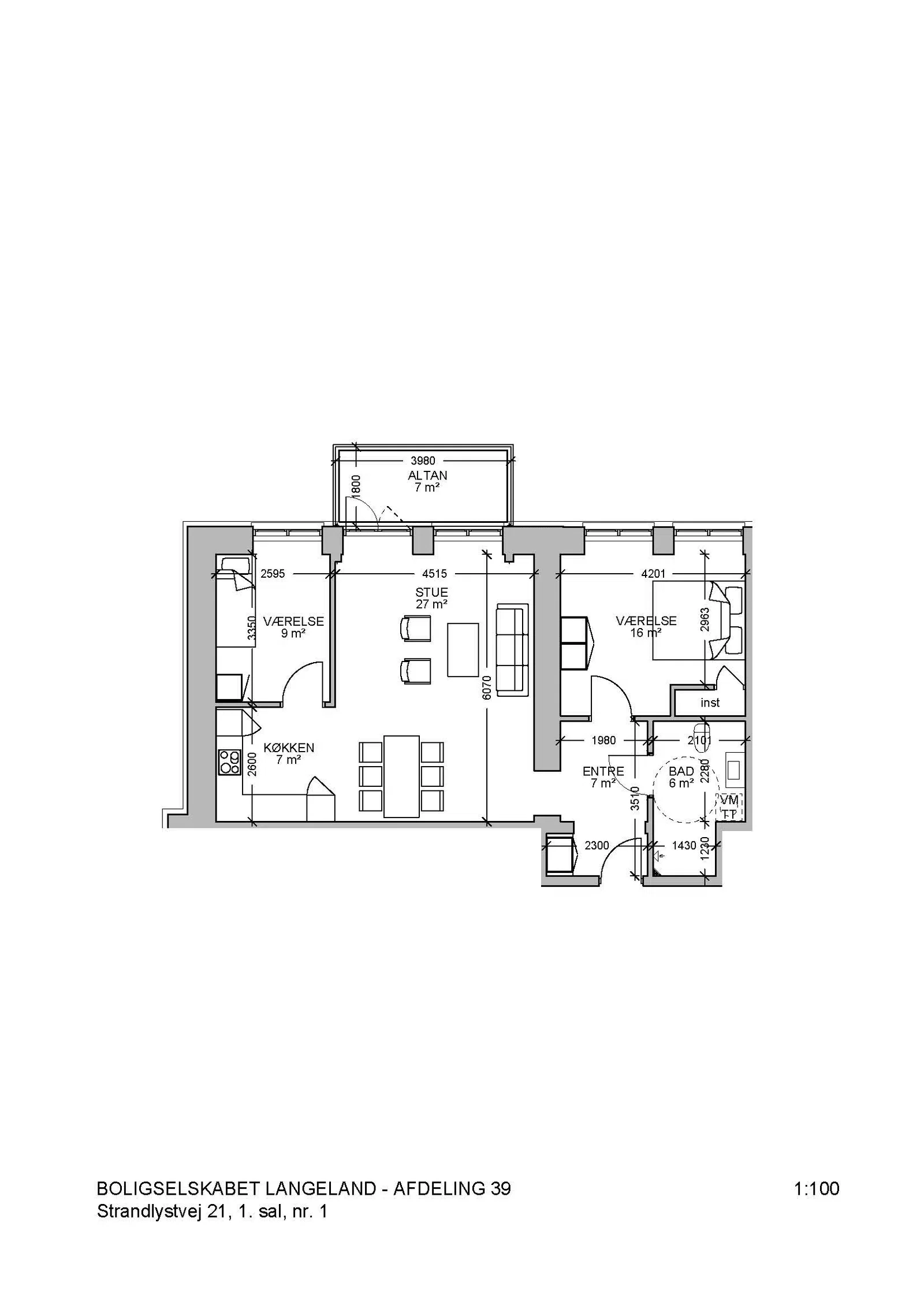 Visual presentation of the listing