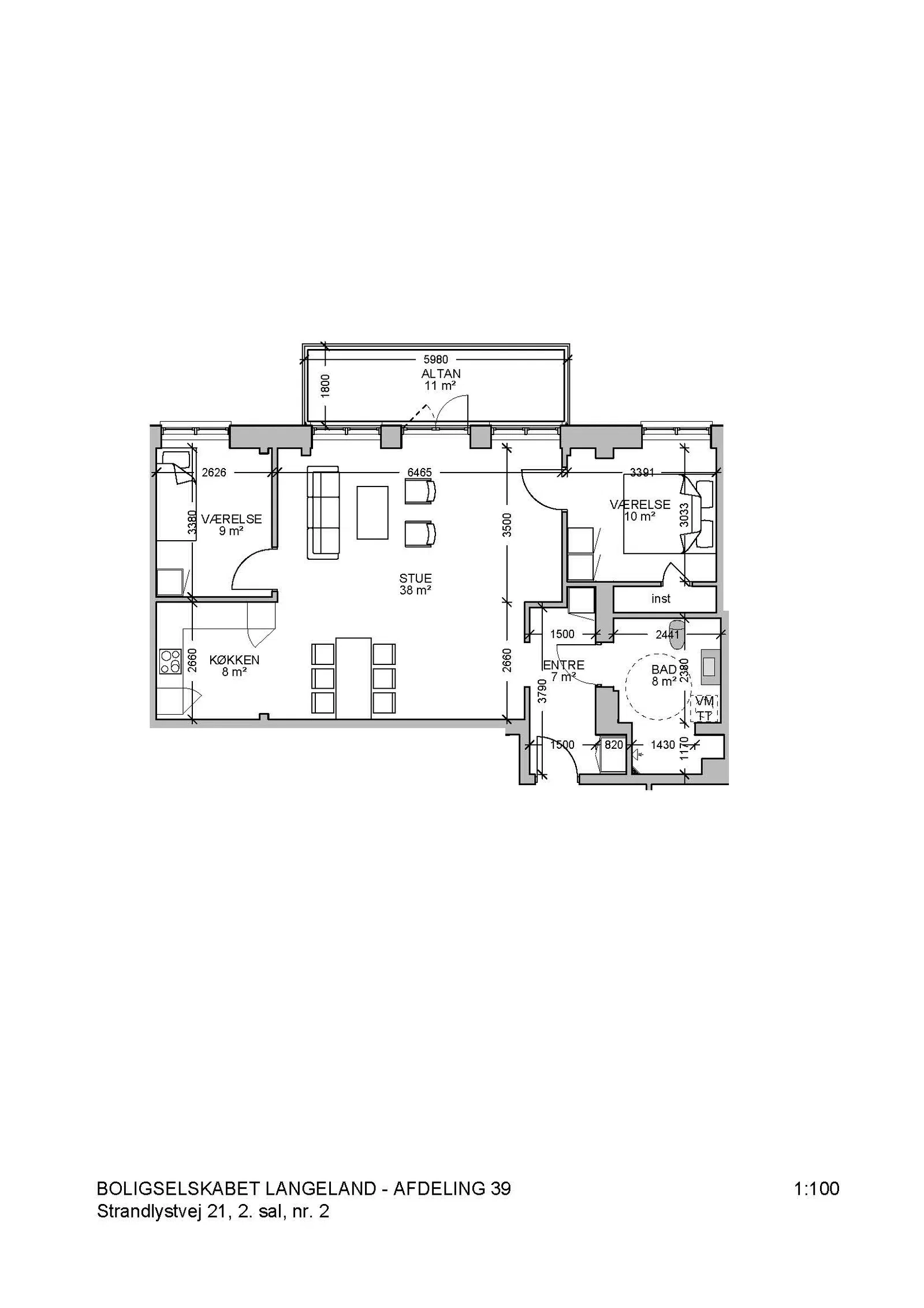 Visual presentation of the listing