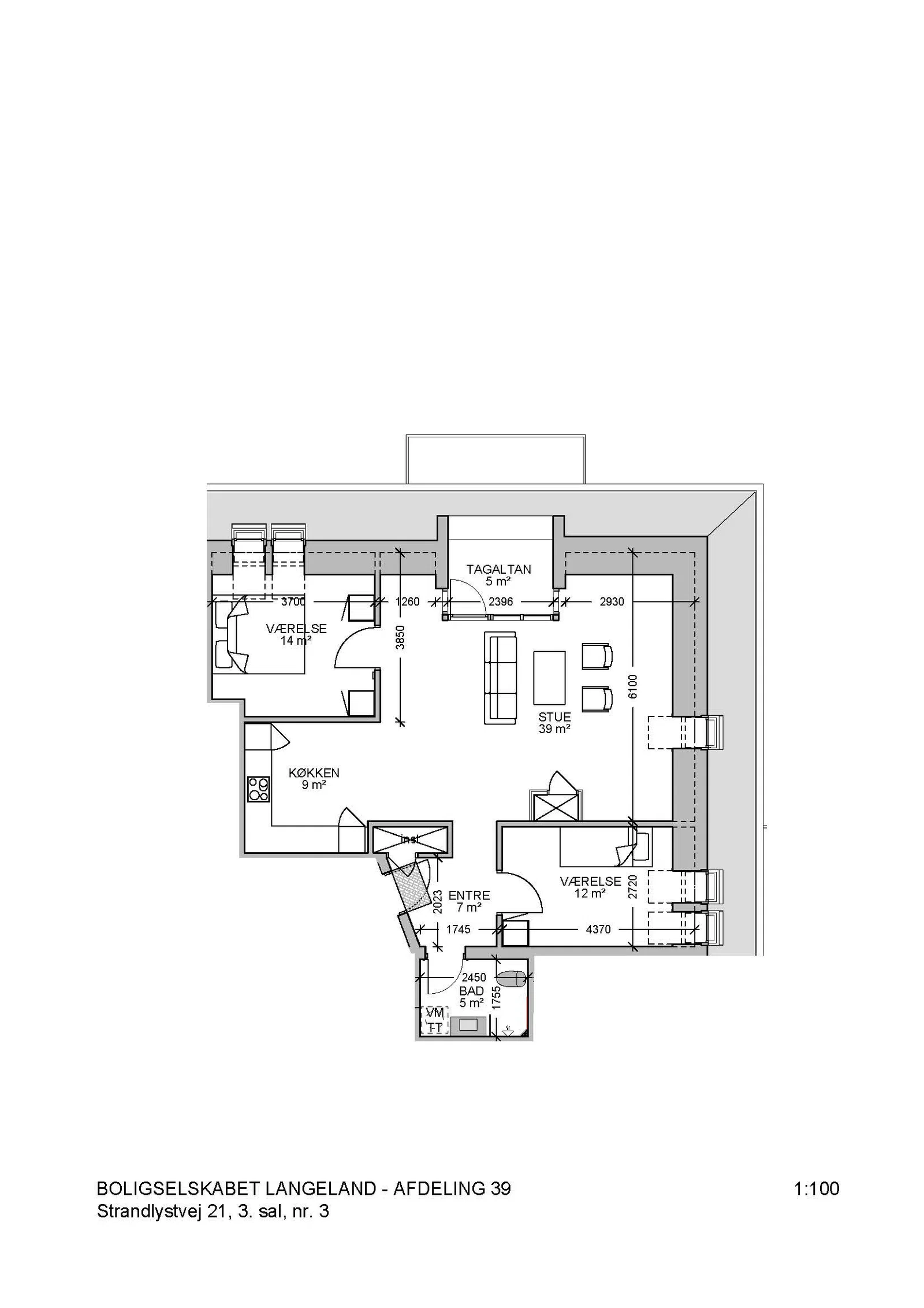 Visual presentation of the listing