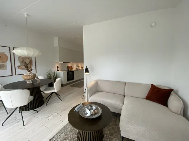 apartment 2-værelses lejlighed med walk-in, altan og tagterrasse