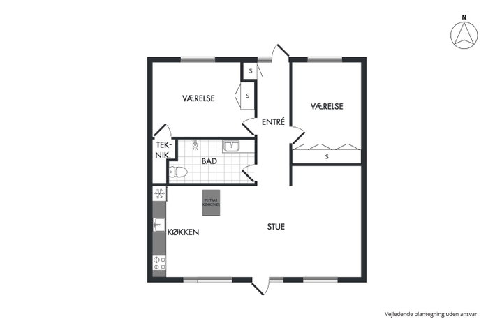 3-room apartment with balcony in Hedelunden - Hedelunden, Greve - 0