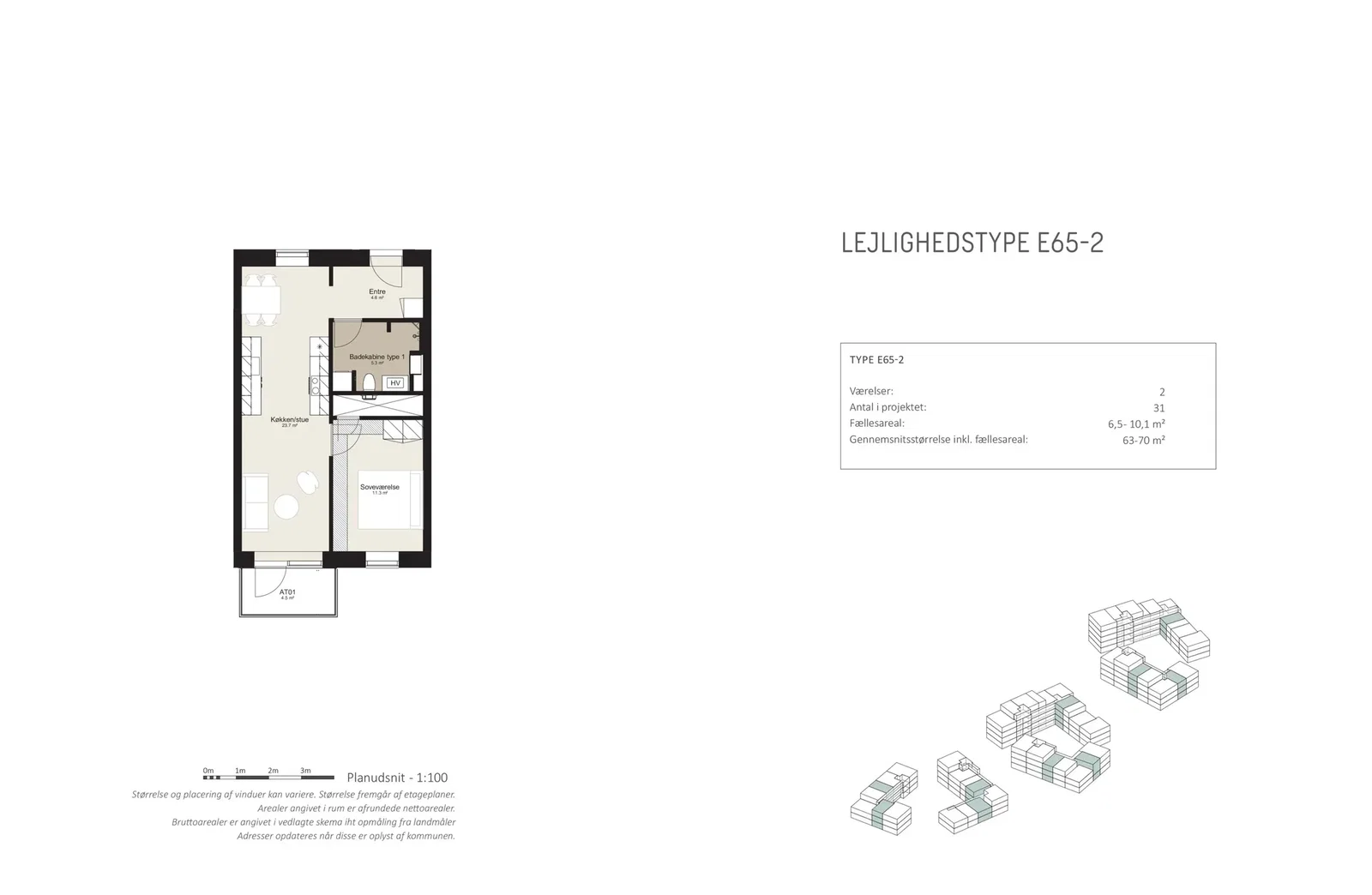 Visual presentation of the listing
