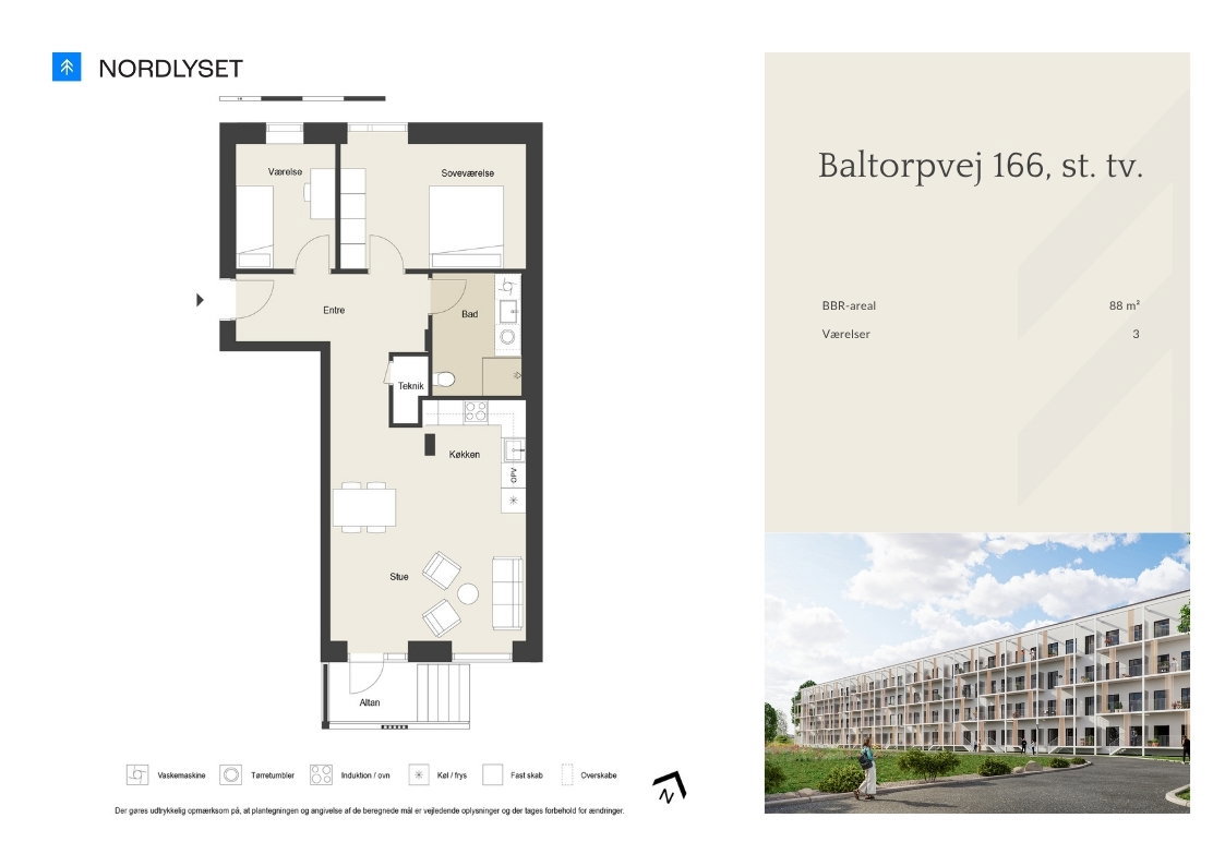 Visual presentation of the listing