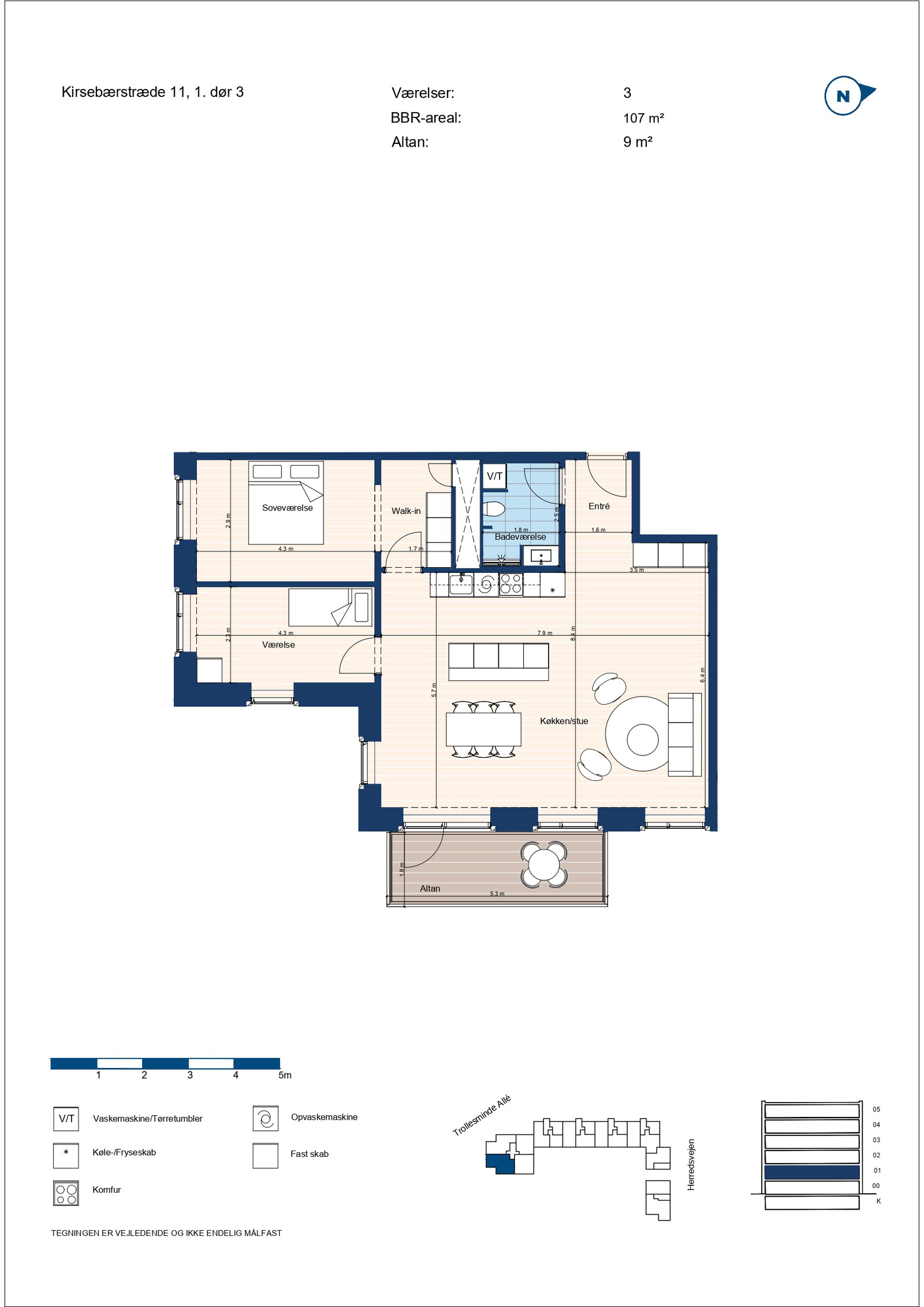 Visual presentation of the listing