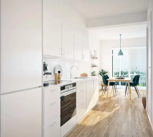 apartment Lys 2-værelses lejlighed med sydvendt udeareal