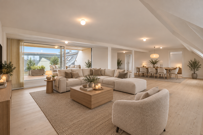 Sjælden penthouse på Østerbro med stor privat tagterrasse - Willemoesgade, København Ø - 3