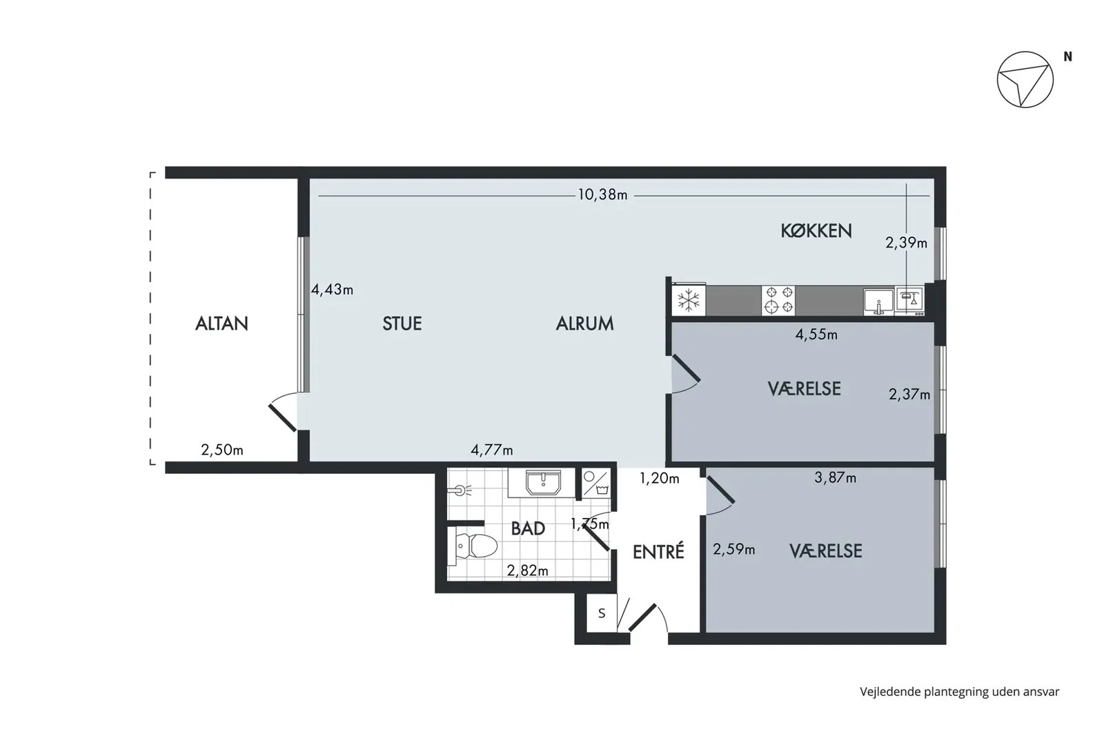 Visual presentation of the listing