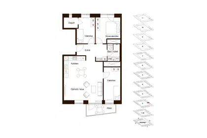 Visual presentation of the listing