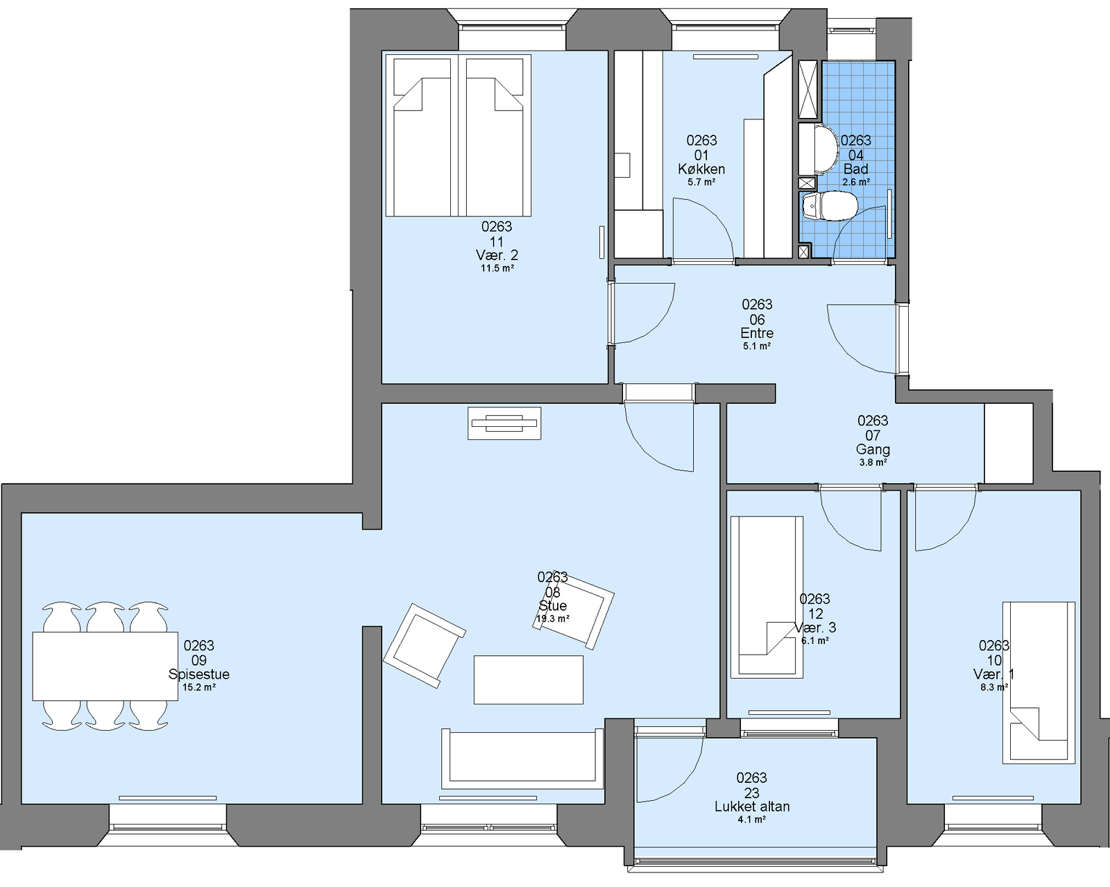 Visual presentation of the listing