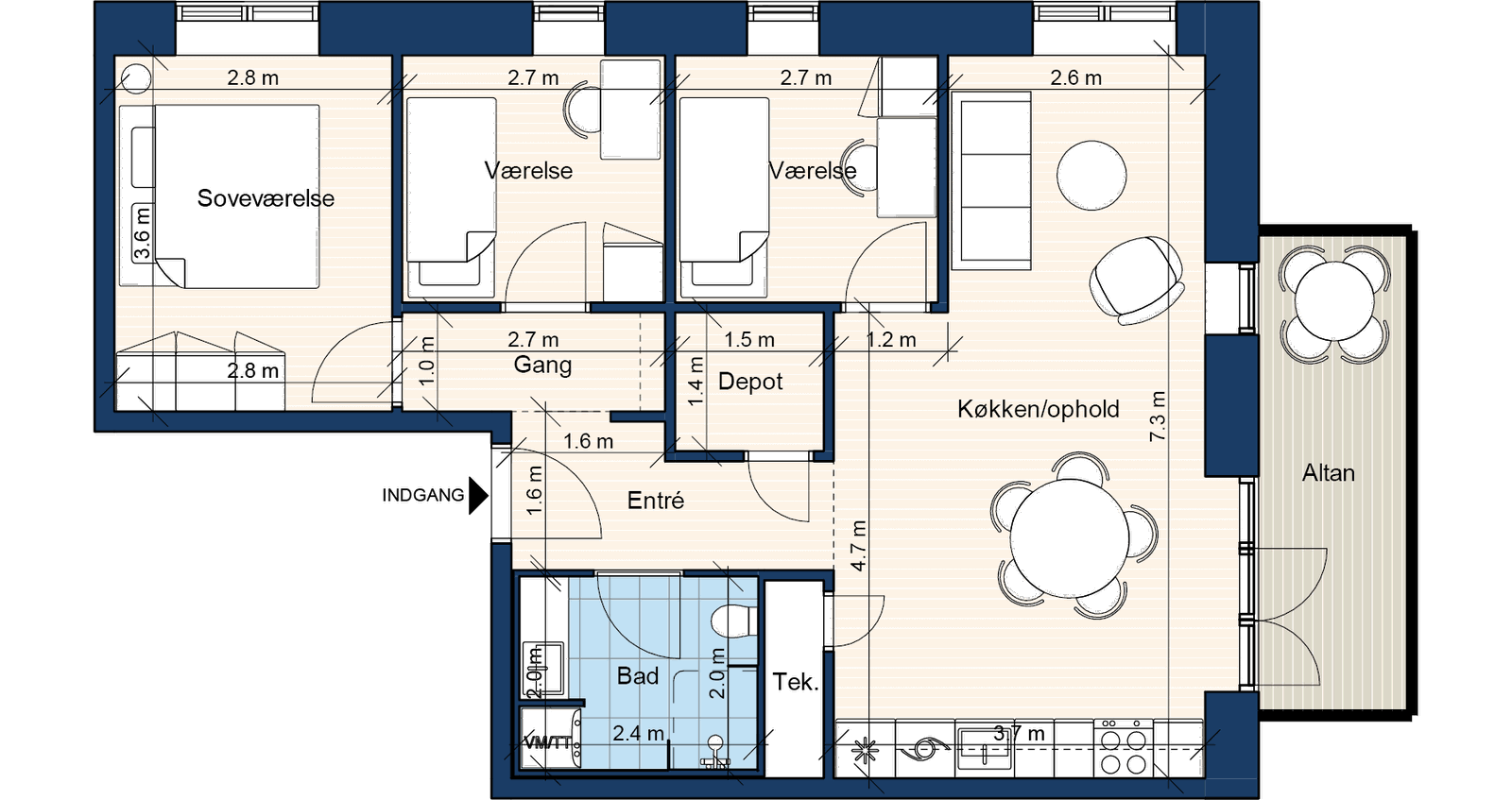 Visual presentation of the listing