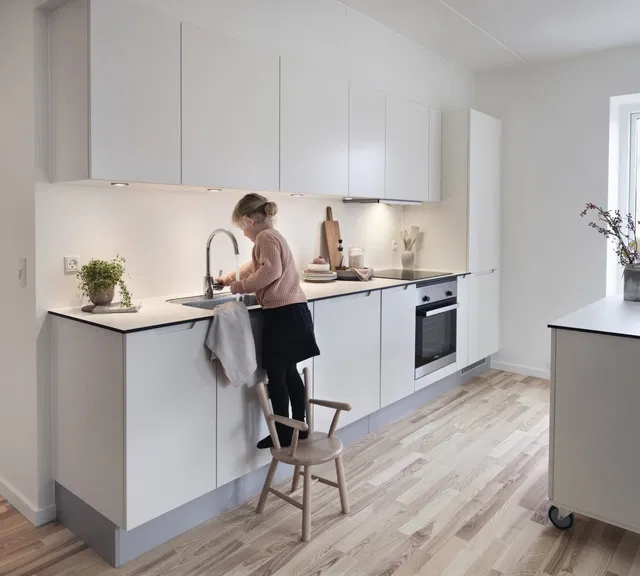 apartment Lys 2-værelses lejlighed med terrasse mod gården