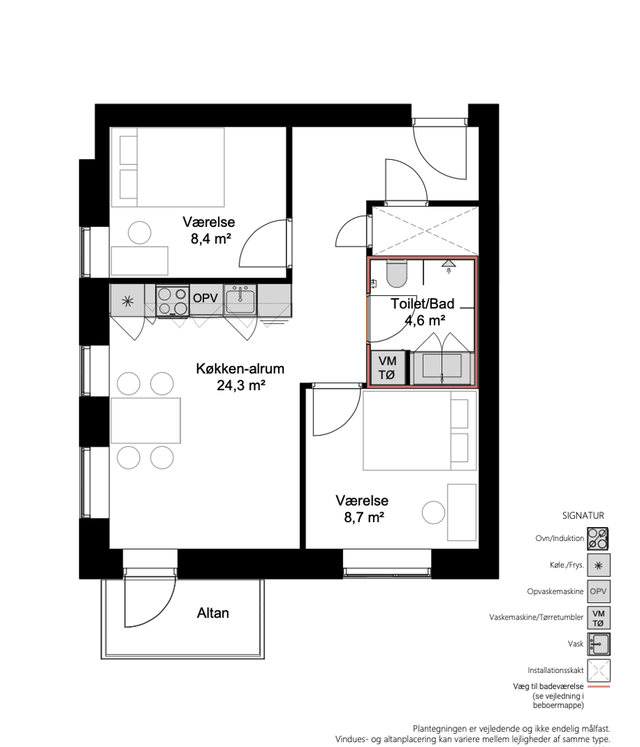 Visual presentation of the listing