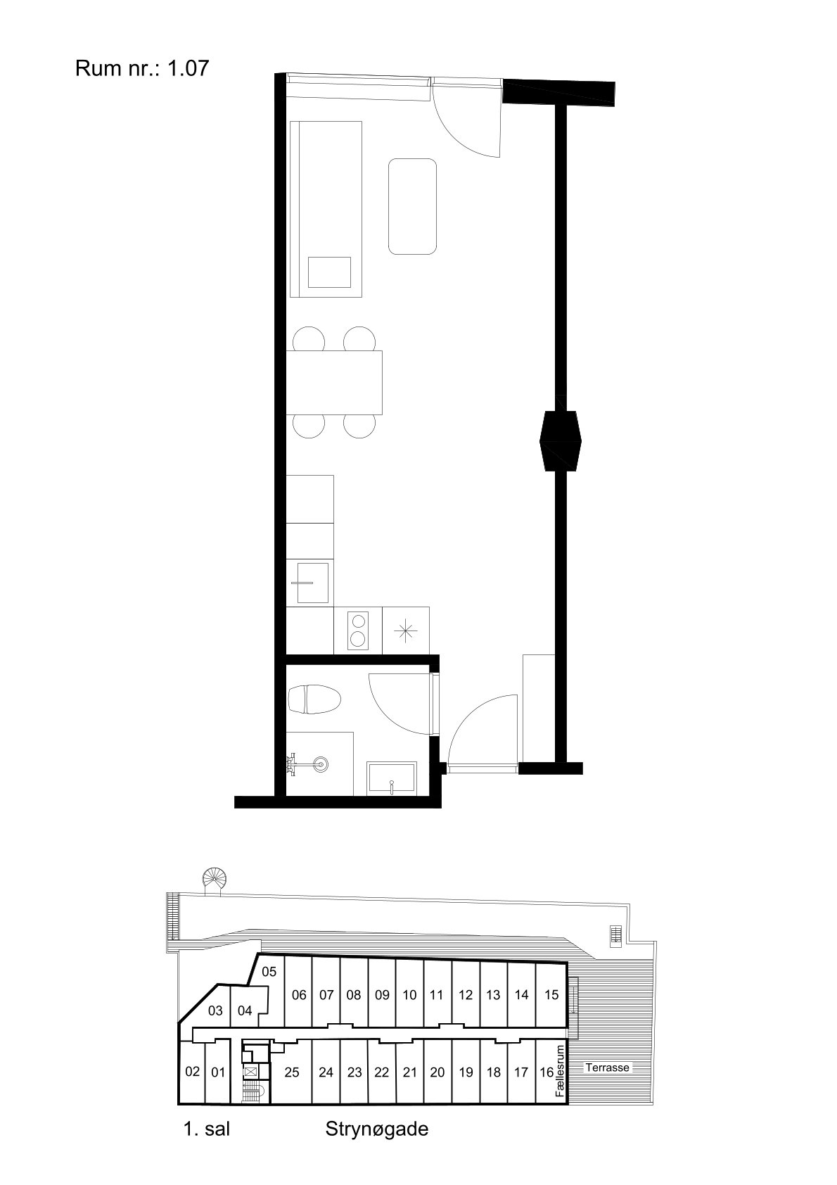 Visual presentation of the listing