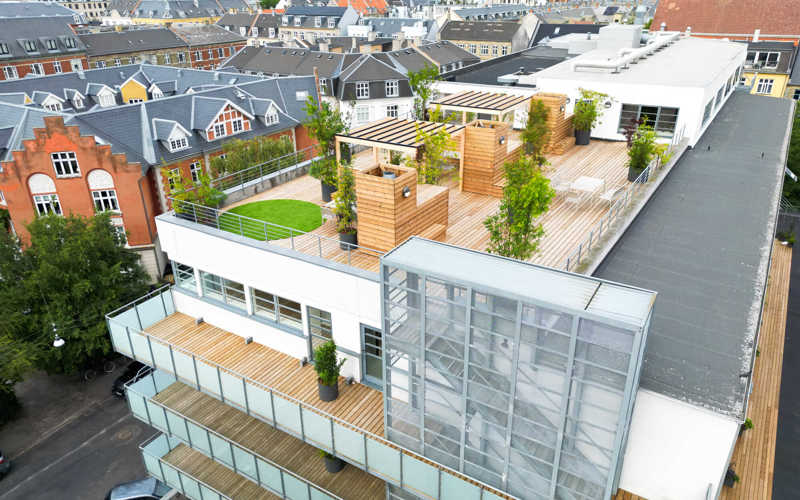 apartment Lys 1-værelses lejlighed med privat terrasse på Østerbro