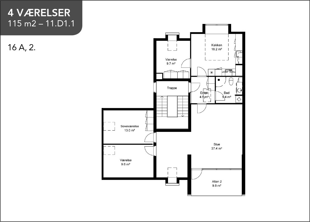 Visual presentation of the listing