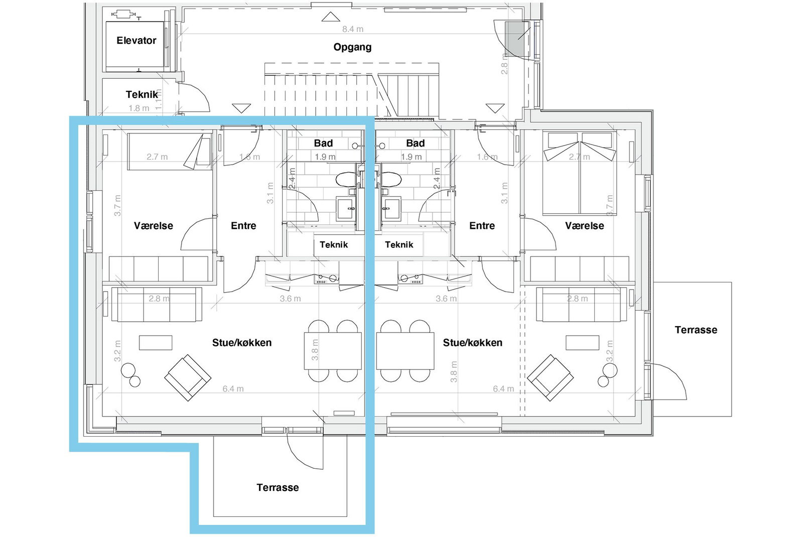 Visual presentation of the listing