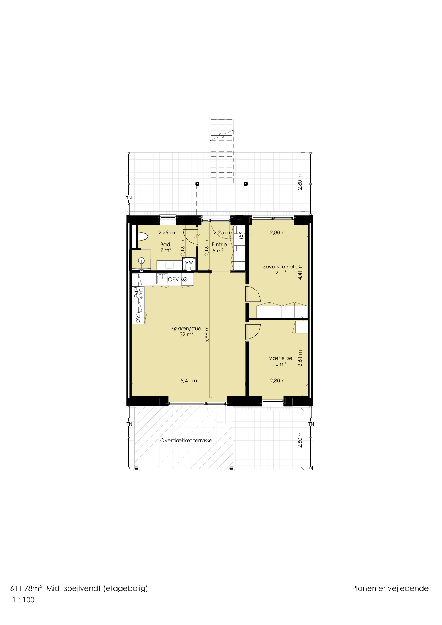 townhouse Modern 3-Room Home with Balcony or Terrace