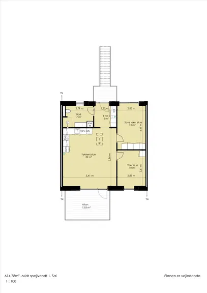 townhouse Modern 3-Room Home with Balcony or Terrace