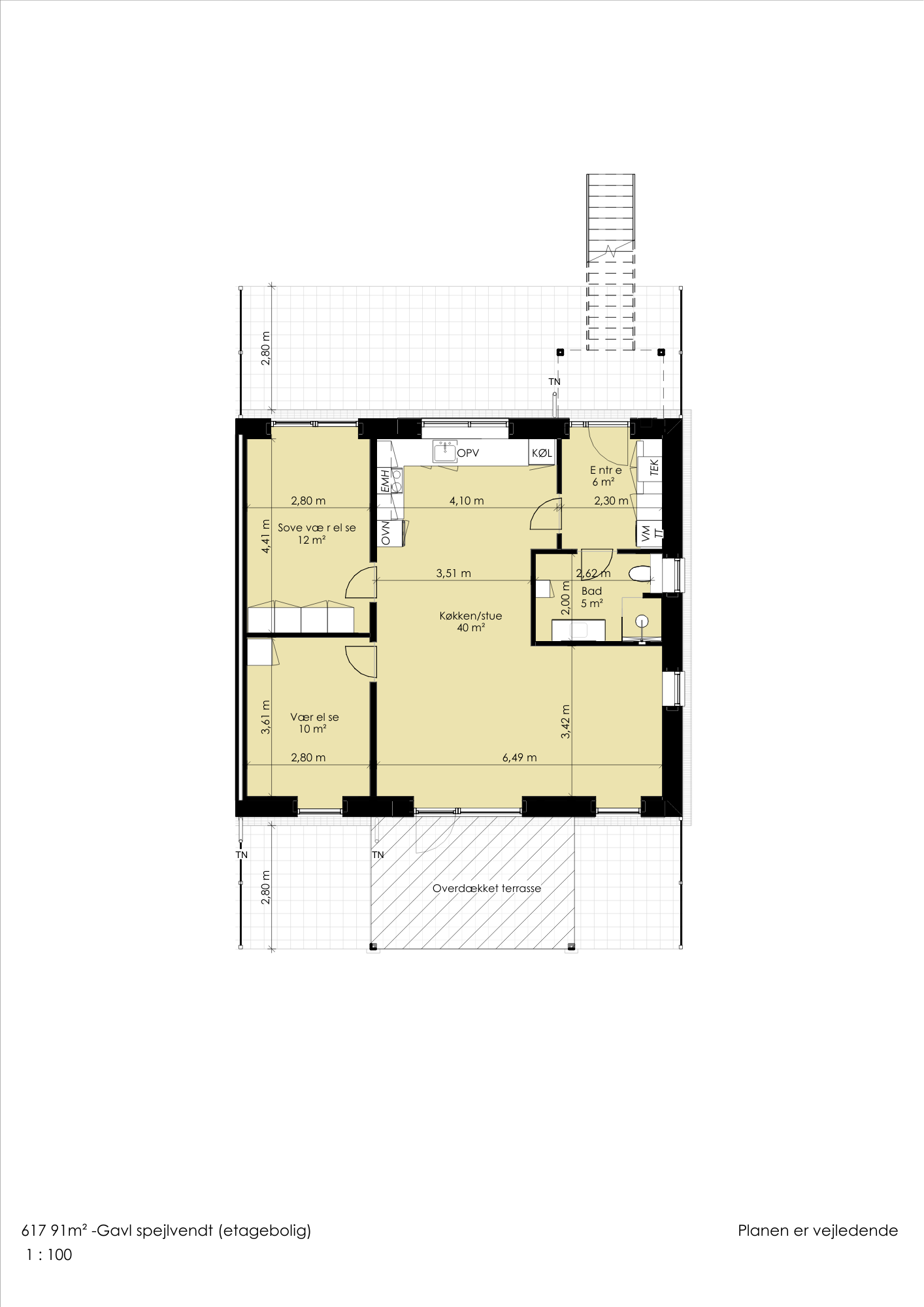 townhouse Modern 3-Room Home with Balcony or Terrace