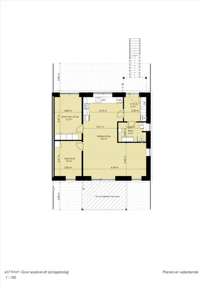 townhouse Modern 3-Room Home with Balcony or Terrace