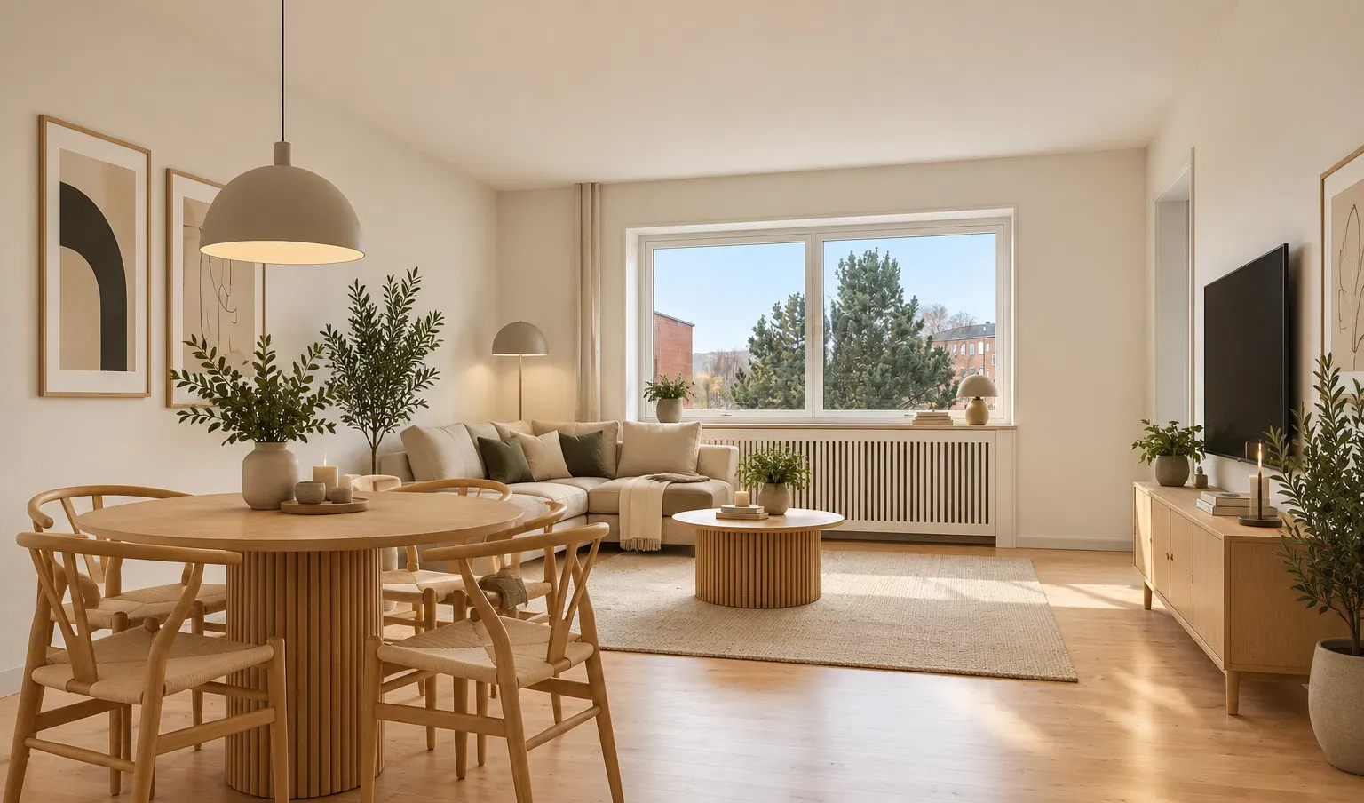 apartment Lys 3-værelses bolig med altan i Brabrand