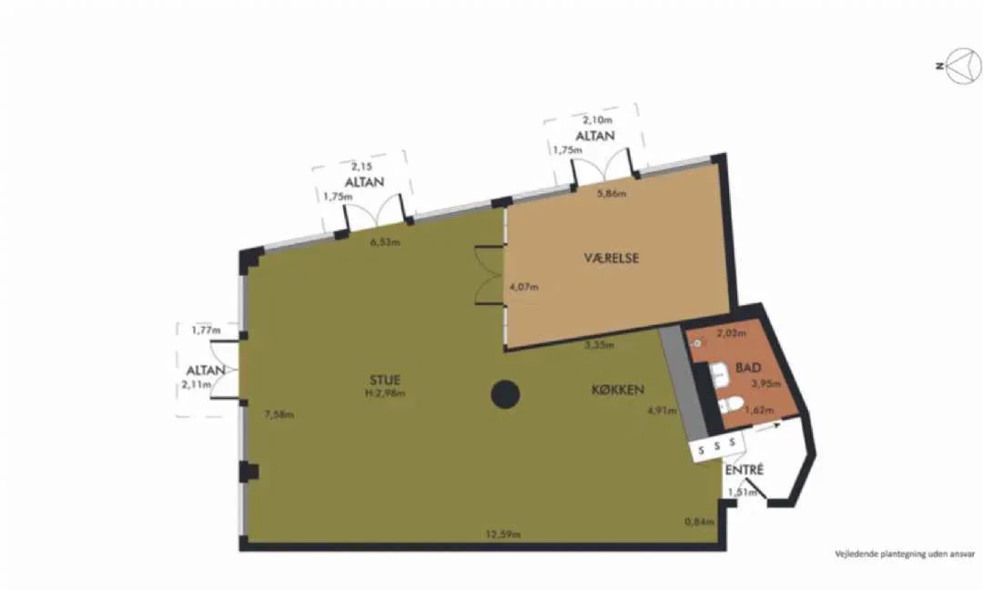 Visual presentation of the listing