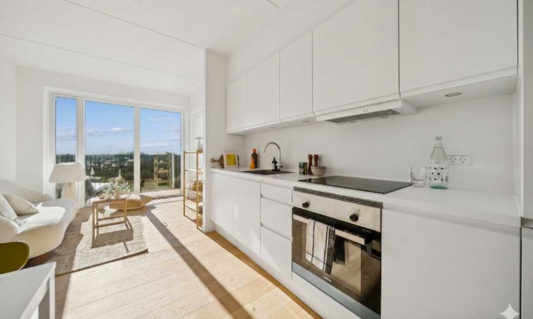 apartment Attraktiv moderne 2 værelses lejlighed med altan