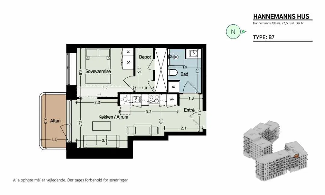 Visual presentation of the listing