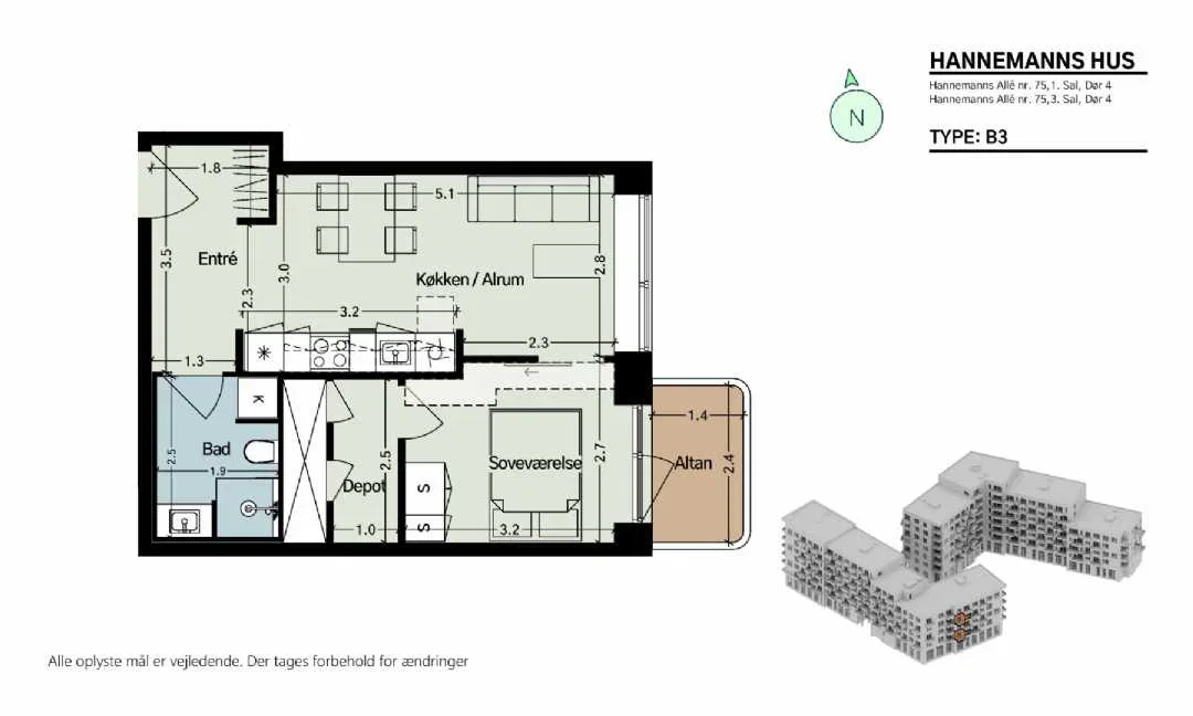 Visual presentation of the listing