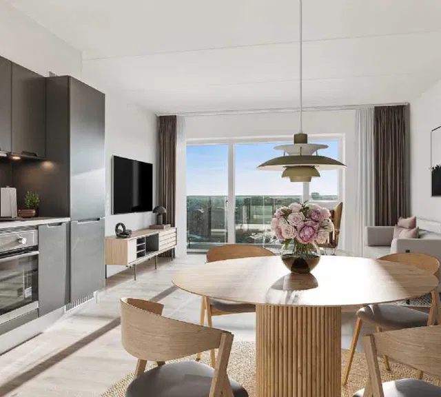 apartment Taghaverne – Stor 4-værelses lejlighed med flot udsigt over byen