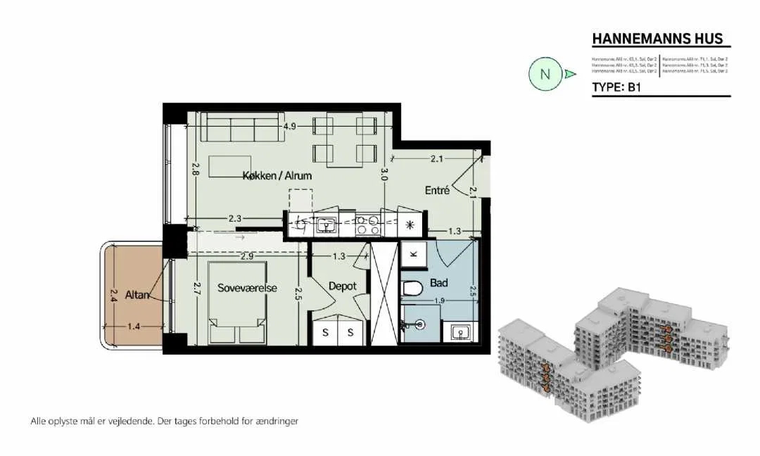 Visual presentation of the listing