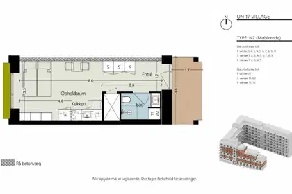 Visual presentation of the listing