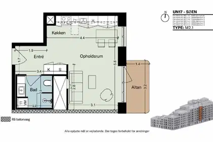 Visual presentation of the listing