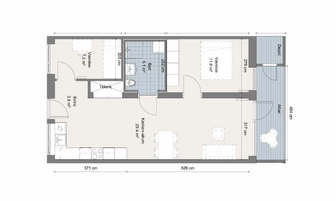 Visual presentation of the listing