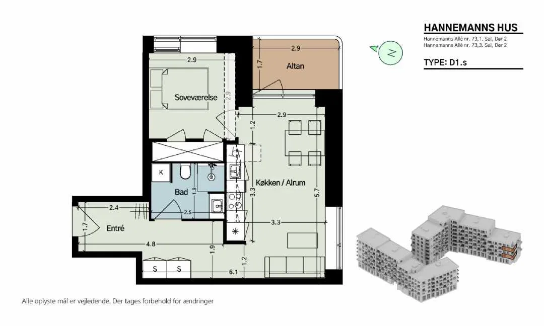 Visual presentation of the listing
