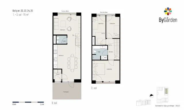 townhouse Bygården – Beautiful townhouse in high-quality materials with room for the whole family