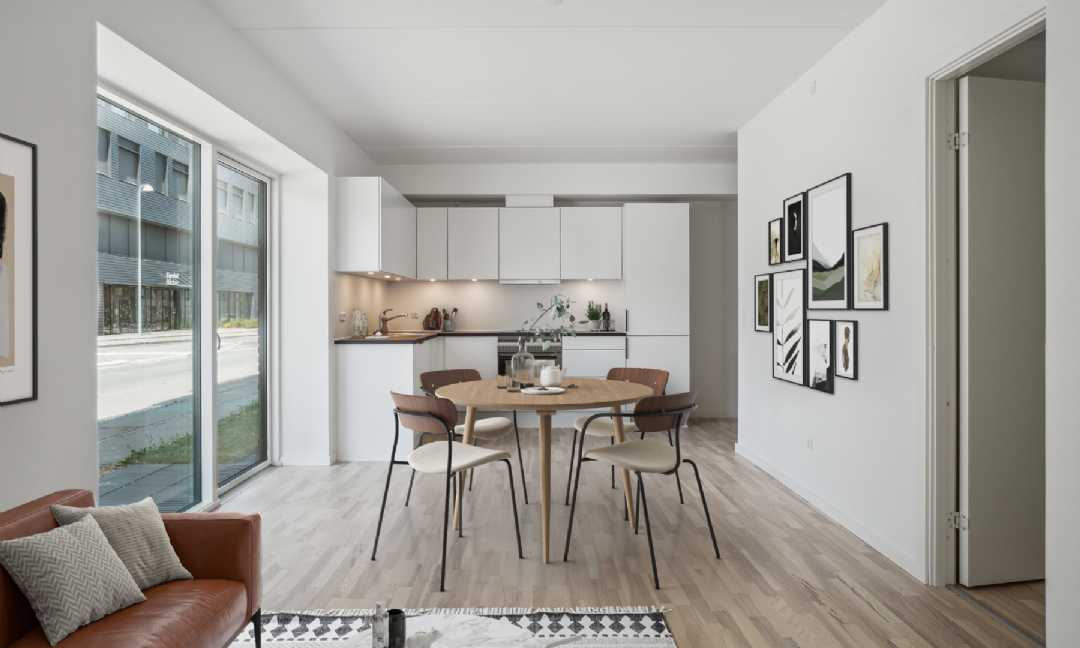 apartment Egedal stationsby - Skøn og moderne 2-værelses bolig med egen altan, gulvvarme og et fuldt udstyret køkken!