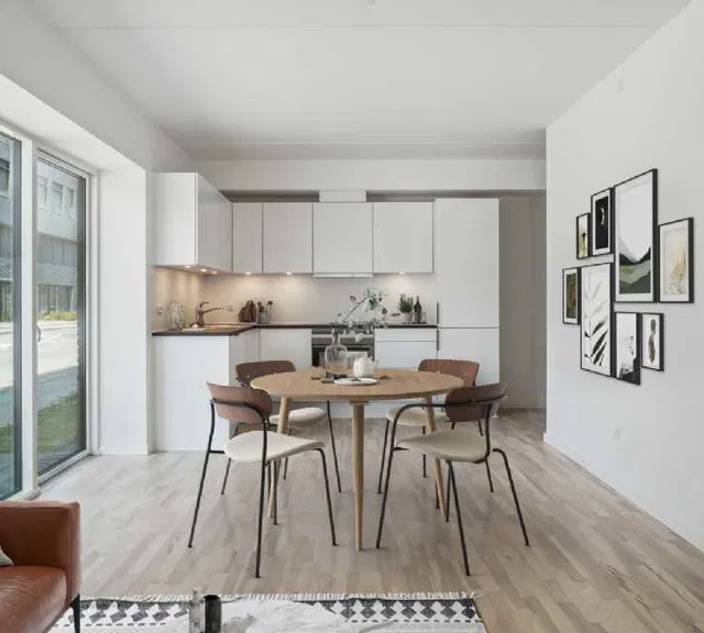 apartment Egedal stationsby - Skøn og moderne 2-værelses bolig med egen altan, gulvvarme og et fuldt udstyret køkken!