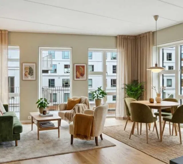 apartment UN17 Søen - Lys 3 vær. lejebolig med altan med kig til Søen og Fælleden