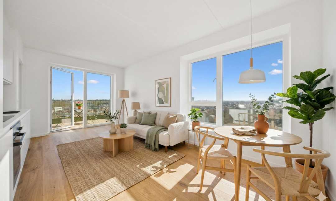 apartment Attraktiv moderne 2 værelses lejlighed med altan