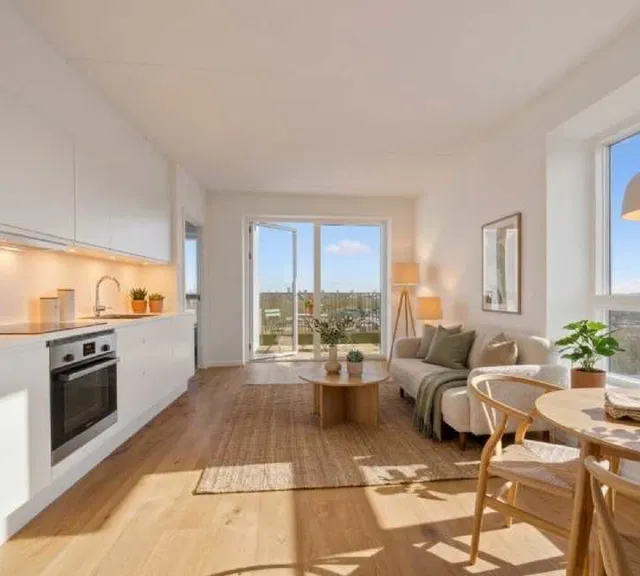 apartment Lys moderne 2 værelses lejlighed med altan