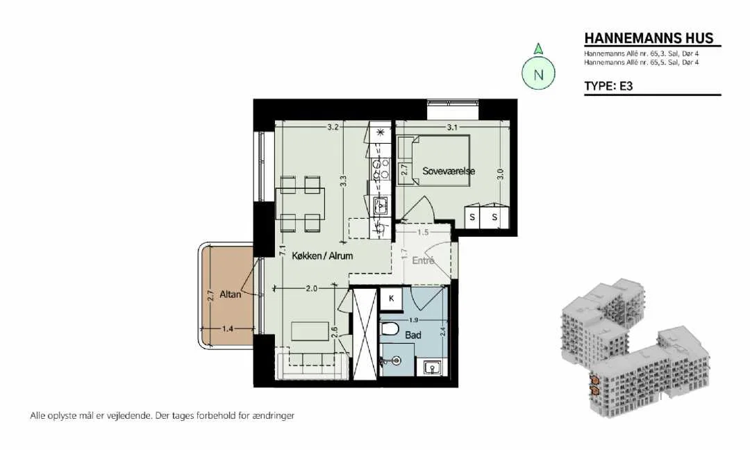 Visual presentation of the listing