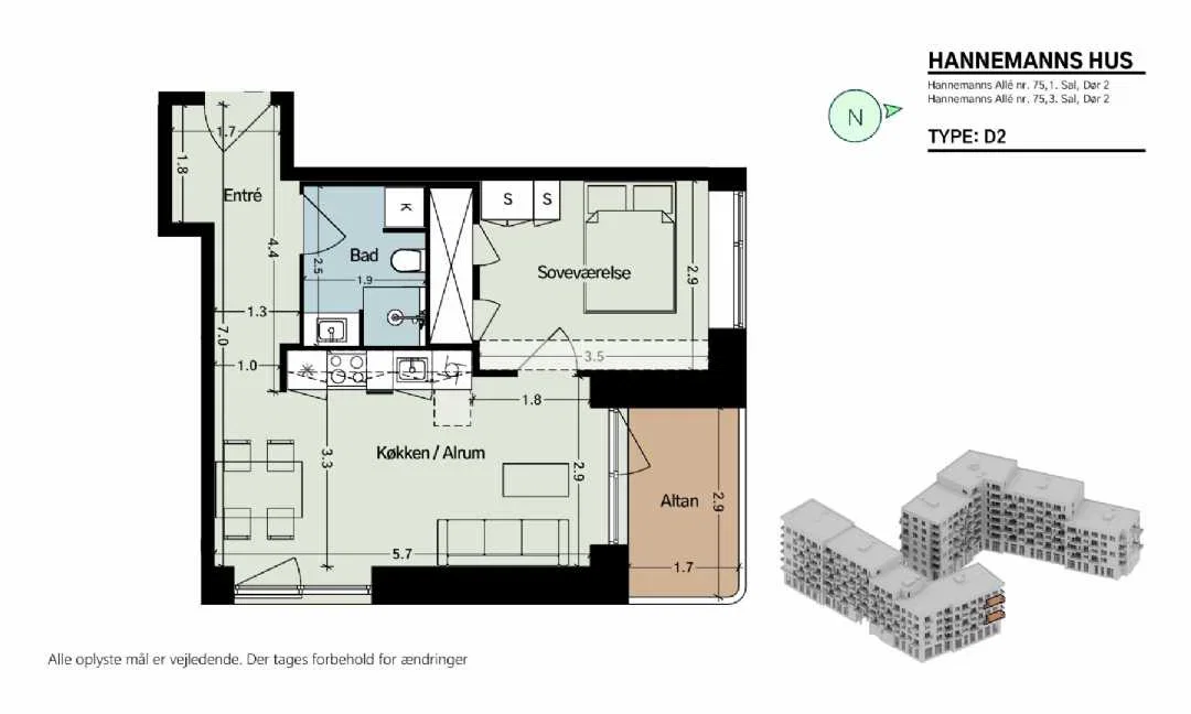 Visual presentation of the listing